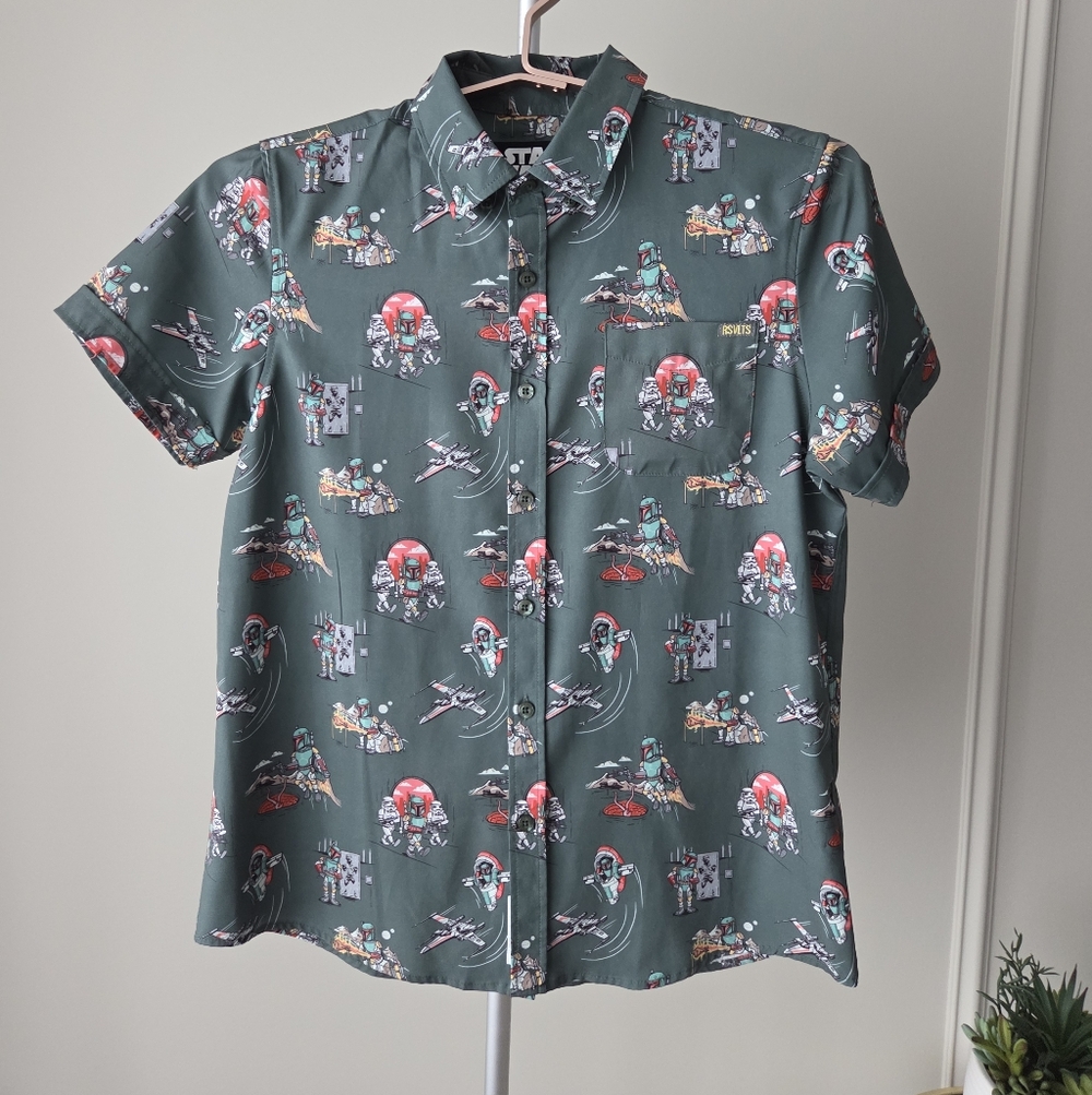 RSVLTS Star Wars  Green Graphic Short Sleeve Kids  Shirt sz.XL